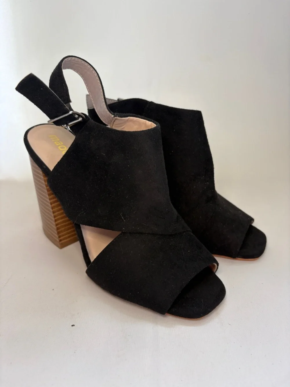 Madden Girl Carolin Slingback Block Heel Sandals Size 8.5